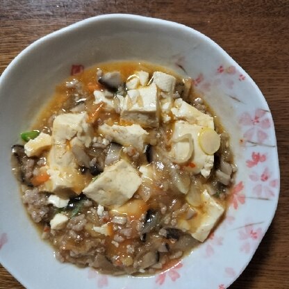 簡単で美味しいマーボー豆腐ができました。